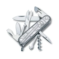 Briceag Multifunctional Victorinox Climber Silvertech, Argintiu Transparent, 9.10cm Briceag Multifunctional Victorinox Climber Silvertech, Argintiu Transparent, 9.10cm