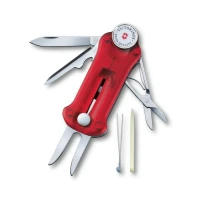 Briceag Multifunctional Victorinox GolfTool, rosu transparent - 0.7052.T