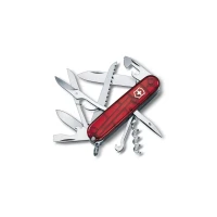 Briceag Multifunctional Victorinox Huntsman, 9.1 cm, Rosu Transparent Briceag Multifunctional Victorinox Huntsman, 9.1 cm, Rosu Transparent
