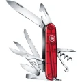 Briceag Multifunctional Victorinox, Huntsman, 9.1 cm, Rosu Transparent, Blister