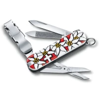 Briceag Multifunctional Victorinox, Nail Clip 580, 6.5cm, Edelweiss