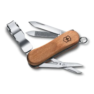 Briceag Multifunctional Victorinox, Nail Clip 580 Lemn, 6.5cm, Maro, Blister