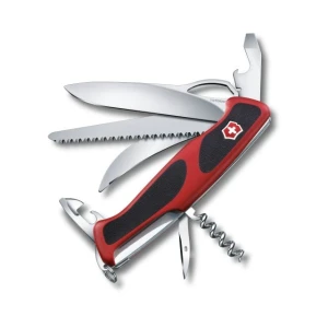 Briceag Multifunctional Victorinox Rangergrip 57 Hunter One Hand, Negru/rosu, 13cm