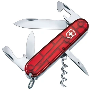 Briceag Multifunctional Victorinox, Spartan, 9.1cm, Rosu Transparent, Blister