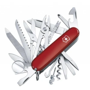 Briceag Multifunctional Victorinox, Swiss Champ, 9.1 Cm, Rosu, Blister