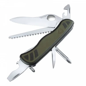 Briceag Multifunctional Victorinox, Swiss Soldier\'s Knife 08, 11.10cm, Green/black, Blister