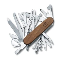 Briceag Multifunctional Victorinox SwissChamp Wood, Lemn Nuc, 9.10cm Briceag Multifunctional Victorinox SwissChamp Wood, Lemn Nuc, 9.10cm