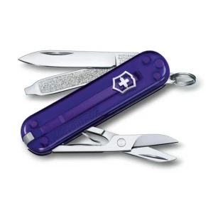 Briceag Victorinox Classic Colors Transparent, Persian Indigo - 0.6223.t29g