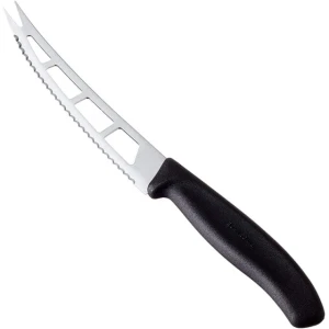 Cutit Bucatarie Victorinox, Swiss Classic Branza Si Unt, Lama Zimtata 11cm, Negru