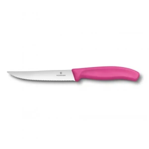 Cutit Bucatarie Victorinox, Swiss Classic  Friptura, Lama Zimtata 12cm, Roz