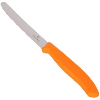 Cutit Bucatarie Victorinox Swiss Classic Paring Knife, Lama Zimtata 11cm, Portocaliu