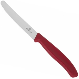Cutit Bucatarie Victorinox Swiss Classic Paring Knife, Lama Zimtata 11cm, Rosu