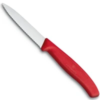 Cutit Bucatarie Victorinox, Swiss Classic Paring Knife, Lama Zimtata 8cm, Rosu