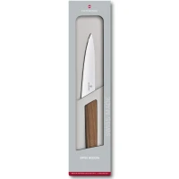Cutit Bucatarie Victorinox Swiss Modern Knife, Lama 15cm, Lemn Nuc, Cutie Cadou