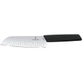Cutit Bucatarie Victorinox, Swiss Modern Santoku Knife, Lama Gofrata 17cm, Negru, Blister