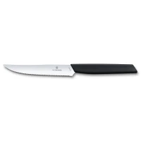Cutit Bucatarie Victorinox Swiss Modern Steak Knife, Lama Zimtata 12cm, Negru