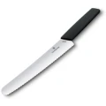 Cutit Bucatarie Victorinox, Swiss Modern pentru Paine , Lama Zimtata 22cm, Negru, Blister Cutit Bucatarie Victorinox, Swiss Modern pentru Paine , Lama Zimtata 22cm, Negru, Blister