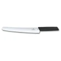 Cutit Bucatarie Victorinox, Swiss Modern pentru Paine , Lama Zimtata 26cm, Negru, Blister