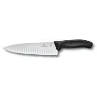 Cutit Carne Victorinox, SwissClassic Carving Knife, Lama Gofrata 20cm, Negru, Blister