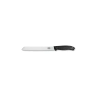 Cutit Feliat Victorinox SwissClassic Bread Knife, Lama Zimtata 21cm, Negru, Blister