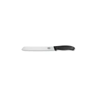 Cutit, Feliat, Victorinox, SwissClassic, Bread, Knife,, Lama, Zimtata, 21cm,, Negru,, Blister, 6.8633.21B, Instrumente pentru Taiat, Instrumente pentru Taiat Victorinox, Instrumente Victorinox, pentru Victorinox, Taiat Victorinox, Victorinox