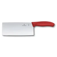 Cutit Victorinox Swiss Classic Chinese Chef's Knife, Lama 18 cm, Rosu Cutie Cadou Cutit Victorinox Swiss Classic Chinese Chef's Knife, Lama 18 cm, Rosu Cutie Cadou