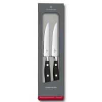 Set 2 Cutite Victorinox Grand Maître Steak Knife, Lama Zimtata, 12cm, Negru Set 2 Cutite Victorinox Grand Maître Steak Knife, Lama Zimtata, 12cm, Negru