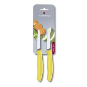 Set 2 Cutite Victorinox, Swiss Classic Paring Knife, Lama 8cm, Galben