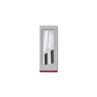 Set 2 Cutite Victorinox Swiss Modern Bread and Santoku Knife, 17/22cm, Negru Set 2 Cutite Victorinox Swiss Modern Bread and Santoku Knife, 17/22cm, Negru