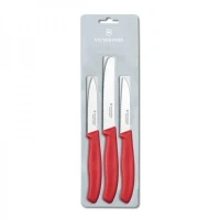 Set, 3, Cutite, Bucatarie, Victorinox,, Inox,, 8/11, cm,, Rosu, 6.7111.3, Instrumente pentru Taiat, Instrumente pentru Taiat Victorinox, Instrumente Victorinox, pentru Victorinox, Taiat Victorinox, Victorinox