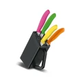 Set 4 Cutite Bucatarie Victorinox, Suport Negru Set 4 Cutite Bucatarie Victorinox, Suport Negru