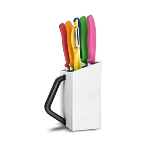 Set 6 Cutite Bucatarie Victorinox, Suport Alb