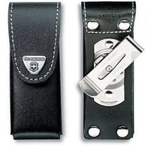 Teaca Piele Cu Clips Victorinox, 12cm, 58g, Neagra Teaca Piele Cu Clips Victorinox, 12cm, 58g, Neagra