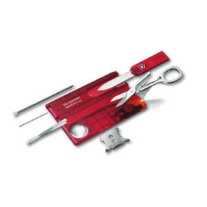 Trusa Multifunctionala Victorinox Swisscard Lite, Rosu Transparent - 0.7300.t