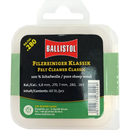 Cutie Pelete Ballistol Lana Pt Curatat Teava Cal.8x57/8x64/8x68 60buc/pl