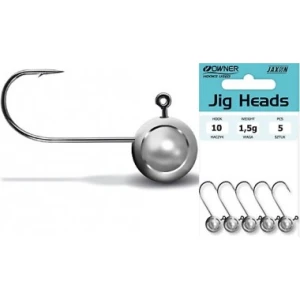 Jig Jaxon Owner Micro Black Nr 8-1.5gr 5/plic