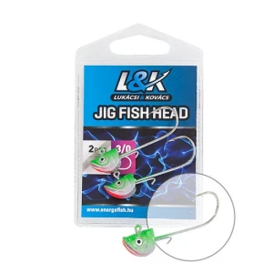 Jig L&K Fish Head Nr.3/0 6g 2buc/plic Jig L&K Fish Head Nr.3/0 6g 2buc/plic