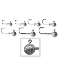 Jig Lestat Dam Effzett Ball Jighead No.8/0 30g 5buc Jig Lestat Dam Effzett Ball Jighead No.8/0 30g 5buc