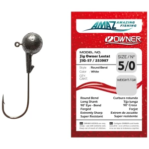 Jig Lestat Owner Jig-57 253987 White, No.5/0, 21g, 4buc/pac