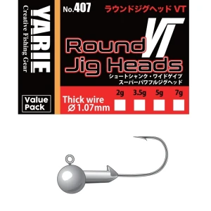 Jig Yarie 407 Round Vt Thick Wire Nr.3/0 3.5g 10buc/plic