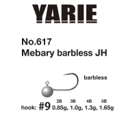 Jig Yarie 617 Mebary Barbless nr.9 1g 5buc/plic