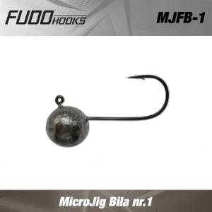 Micro Jig Fudo Bila nr.1 BN black nickel 0.7g  8buc/plic Micro Jig Fudo Bila nr.1 BN black nickel 0.7g  8buc/plic