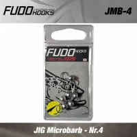 Jig Fudo Microbarb, Nr.4 Bk (black Nickel), 2.0g, 6buc/pac
