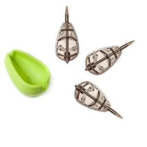 Set Feeder Concept Flat Method 3 Momitoare + Mould 40g 60g 80g