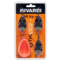 Set Method Feeder Mivardi Qmr Flat Cu Matrita L Long, 30-40-50g, 3buc/pac