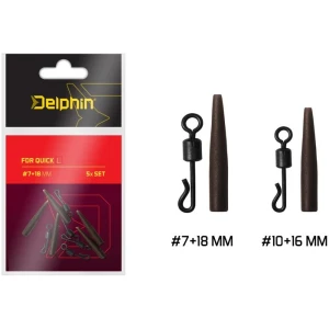 Set Vartej Rapid + Con Antitangle Delphin Fdr Quick, 5+5buc/blister