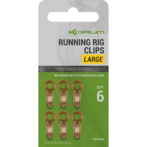 Clips Korum Smokescreen Running Rig Clips Large, 8buc/pac