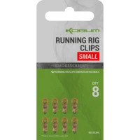 Clips Korum Smokescreen Running Rig Clips Small, 8buc/pac