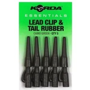 Clips Plumb Pierdut KORDA Essentials Lead Clips & Tail Rubbers, 5buc/pac