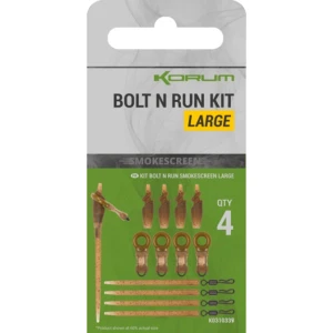 Kit Korum Smokescreen Bolt N Run Kit, Large, 4buc/pac